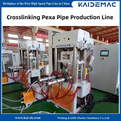 Dual Tube PEX-A Peroxide Crosslinking Pipe Making Machine Line 16 - 32mm