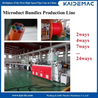 High Speed HDPE Microduct Bundles Production Line 2ways 4ways To 24ways
