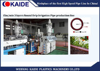 3 Layers Drip Irrigation Pipe Production Line 15m/min With Mechanical Punching