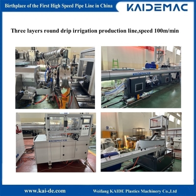 100m/min Round Drip Irrigation Pipe Production Line