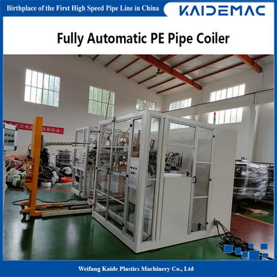 Fully Automatic PE PERT Corrugated Pipe Coil Winding Machine PLC Control