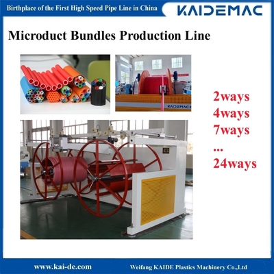 HDPE Silicon Core Microduct Tube Making Machine 120m/Min Duct Sheath Making Machine