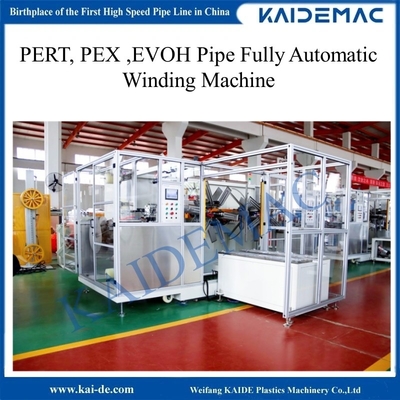 PE PERT PEX Corrugated Pipe Coiler / Fully Automatic Coiler Winding Machine