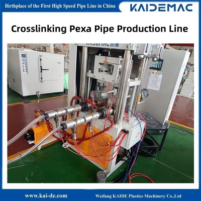 Peroxide Crosslinking PEXA Pipe Making Machine / Dual PEX Tube Extrusion Line