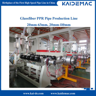 High Speed PPR GF PPR Glassfiber Pipe Extruder Machine 20-110mm