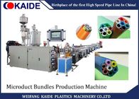 PE Microduct Bundles Extrusion Line / Sheath Production Machine For HDPE Silicon Core Tube
