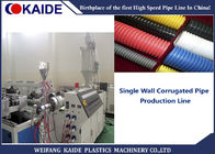 High Efficient Single Wall Corrugated Pipe Extrusion Line For 16-50mm Size PE Pipe