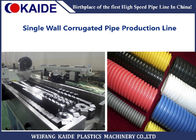 KAIDE PE Pipe Production Machine , 16-50mm Single Wall Corrugated Pipe Making Machine