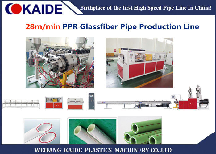 PPR Glassfiber Plastic Pipe Extrusion Machine For 3 Layer PPR Pipe 20-63mm
