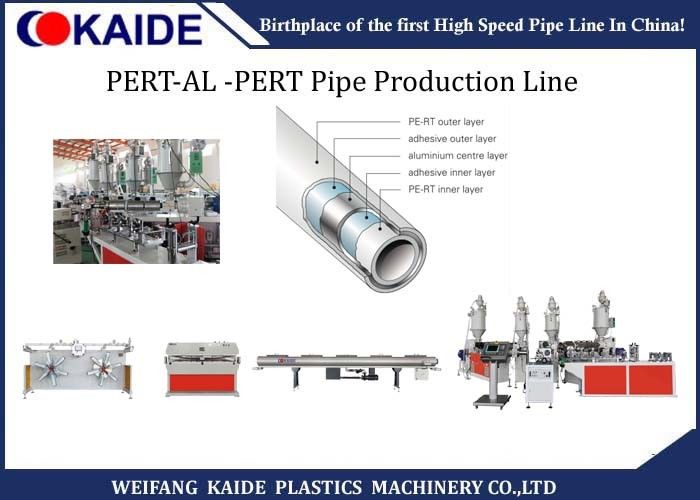 PERT AL PERT Composite Pipe Extrusion Line 30mx4mx2.5m Size Tube Extruder Machine