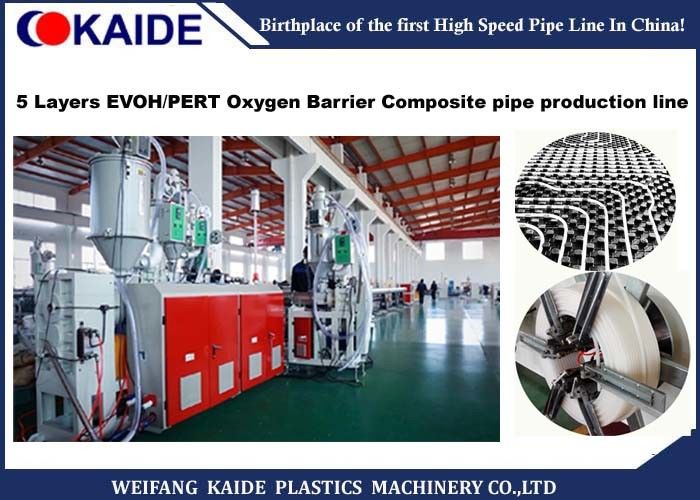 PERT/EVOH Oxygen Barrier Pipe Extruder Machine 5 Layers ISO CE Approved