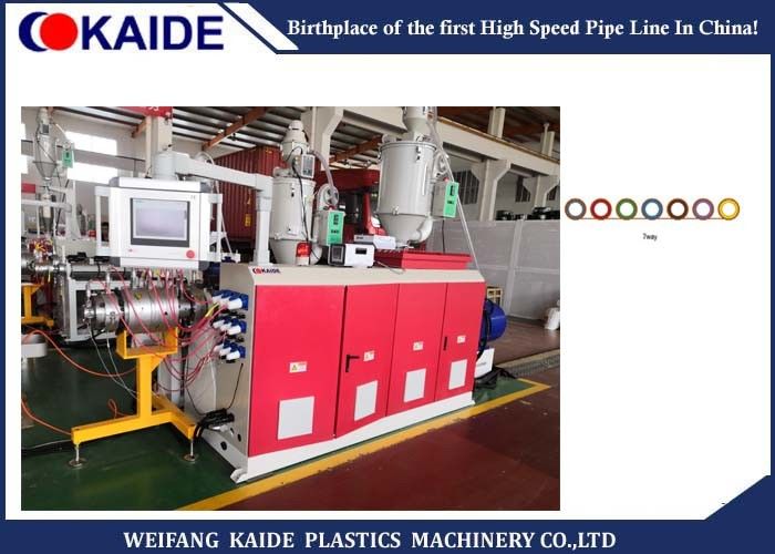 Low Noise Plastic Pipe Production Line For Flat / Linked Microduct Pipeline